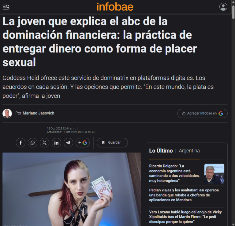 Infobae – Dominación financiera