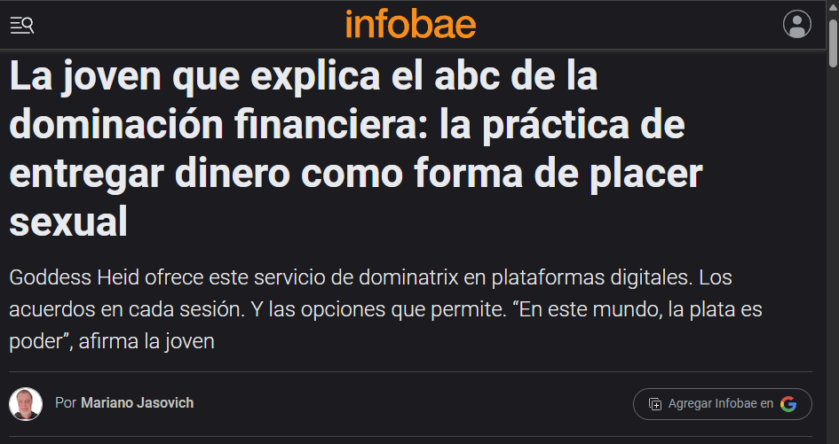 Nota de Infobae